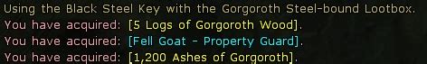 Item Talk:Gorgoroth Steel